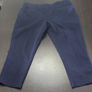 Croft & Barrow 16 Pwtie Effortless Stretch Pants in Dark Blue